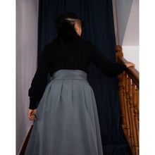 Charger l'image dans la galerie, Jupe Cosmos - Soie Gris perle