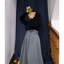 Charger l'image dans la galerie, Jupe Cosmos - Soie Gris perle