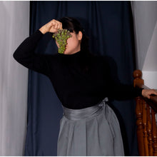 Charger l'image dans la galerie, Jupe Cosmos - Soie Gris perle