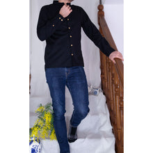 Charger l'image dans la galerie, Chemise h. Adénium - Coton bio Noir