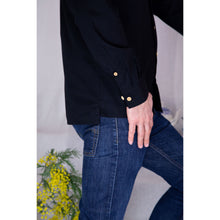 Charger l'image dans la galerie, Chemise h. Adénium - Coton bio Noir