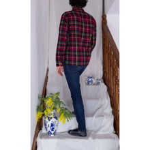 Charger l'image dans la galerie, Chemise h. Hoya - Tartan de coton Rouge Vert Noir Jaune