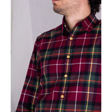 Charger l'image dans la galerie, Chemise h. Hoya - Tartan de coton Rouge Vert Noir Jaune