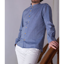 Charger l'image dans la galerie, Chemise h. Adénium - Chambray de coton bio Denim