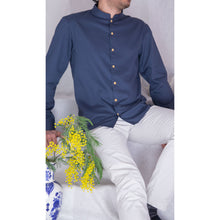 Charger l'image dans la galerie, Chemise h. Adénium - Coton bio Bleu ardoise
