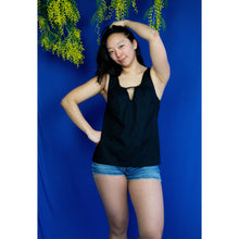 Charger l'image dans la galerie, Haut Morelle - Coton bio Noir