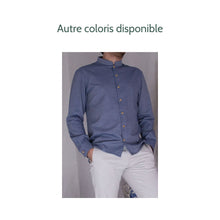 Charger l'image dans la galerie, Chemise h. Adénium - Chambray de coton bio Ciel