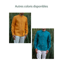 Charger l'image dans la galerie, Chemise h. Adénium - Lin Blanc cassé