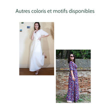 Charger l'image dans la galerie, Robe Anémone LONGUE - Lyocell Plaine ruby