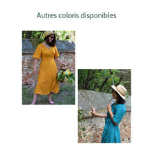 Charger l'image dans la galerie, Robe Anémone MIDI - Lin Blanc cassé