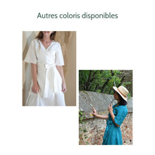 Charger l'image dans la galerie, Robe Anémone MIDI - Lin Jaune fricaro