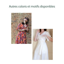 Charger l'image dans la galerie, Robe Anémone MIDI - Lyocell Nuit fleurie