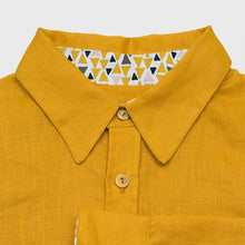 Charger l'image dans la galerie, Chemise f. Calathéa - Lin Jaune fricaro & Triangle jaune