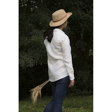 Charger l'image dans la galerie, Chemise f. Calathéa - Lin Blanc cassé & Citron jaune