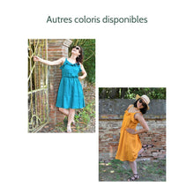 Charger l'image dans la galerie, Robe Campanule COURTE - Lin Blanc cassé