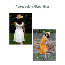 Charger l'image dans la galerie, Robe Campanule COURTE - Lin Vert paon