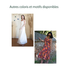 Charger l'image dans la galerie, Robe Campanule - Lyocell Nuit fleurie