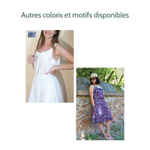 Charger l'image dans la galerie, Robe Campanule COURTE - Lyocell Plaine ruby