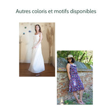 Charger l'image dans la galerie, Robe Campanule - Lyocell Plaine ruby