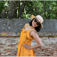 Charger l'image dans la galerie, Robe Campanule MIDI - Lin Jaune fricaro