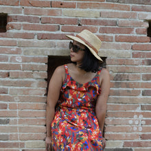 Charger l'image dans la galerie, Robe Campanule COURTE - Lyocell Plaine ruby