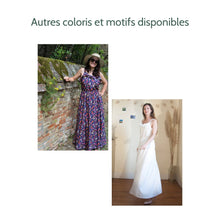 Charger l'image dans la galerie, Robe Campanule LONGUE - Lyocell Plaine ruby