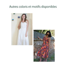 Charger l'image dans la galerie, Robe Campanule MIDI - Lyocell Nuit fleurie