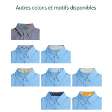 Charger l'image dans la galerie, Chemise f. Calathéa - Coton bio Ciel & Monet orange