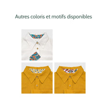 Charger l'image dans la galerie, Chemise f. Calathéa - Lin Jaune fricaro & Monet orange