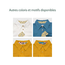 Charger l'image dans la galerie, Chemise f. Calathéa - Lin Jaune fricaro & Triangle jaune