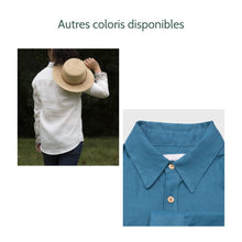 Charger l'image dans la galerie, Chemise f. Calathéa - Lin Jaune fricaro & Triangle jaune