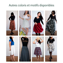 Charger l'image dans la galerie, Jupe Clématite - Lyocell Plaine ruby