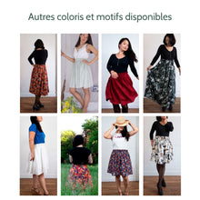 Charger l'image dans la galerie, Jupe Clématite - Soie Gris perle