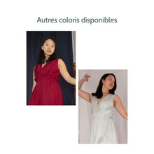 Charger l'image dans la galerie, Robe Cobée COURTE - Lyocell Blanc cassé