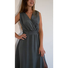 Charger l'image dans la galerie, Robe Cobée LONGUE - Soie Gris perle