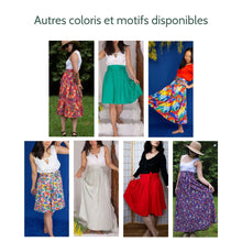 Charger l'image dans la galerie, Jupe Cosmos - Lyocell Rouge carmin