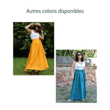 Charger l'image dans la galerie, Jupe Cosmos - Lin Blanc cassé