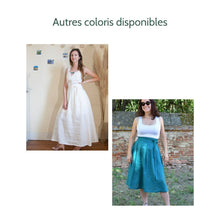 Charger l'image dans la galerie, Jupe Cosmos - Lin Jaune fricaro