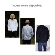 Charger l'image dans la galerie, Chemise h. Hoya - Coton bio Bleu ardoise