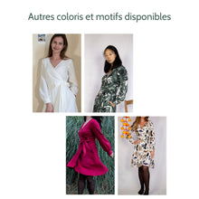 Charger l'image dans la galerie, Robe Hellébore COURTE - Lyocell Fleurs de Sienne