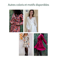 Charger l'image dans la galerie, Robe Hellébore COURTE - Lyocell Forêt dansante