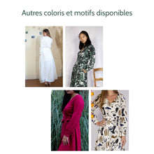 Charger l'image dans la galerie, Robe Hellébore LONGUE - Lyocell Fleurs de Sienne