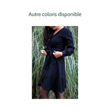 Charger l'image dans la galerie, Robe Hellébore COURTE - Laine Gris souris