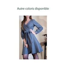 Charger l'image dans la galerie, Robe Hellébore COURTE - Laine Noire