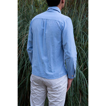 Charger l'image dans la galerie, Tissus - Chambray de coton biologique Ciel