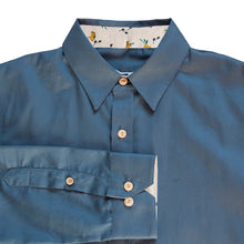 Charger l'image dans la galerie, Chemise h. Hoya - Coton bio Bleu ardoise