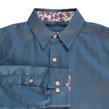 Charger l'image dans la galerie, Chemise h. Hoya - Coton bio Bleu ardoise