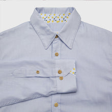 Charger l'image dans la galerie, Chemise h. Hoya - Coton bio Bleu dragée