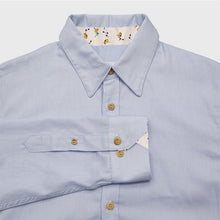 Charger l'image dans la galerie, Chemise h. Hoya - Coton bio Bleu dragée