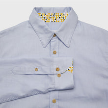 Charger l'image dans la galerie, Chemise h. Hoya - Coton bio Bleu dragée